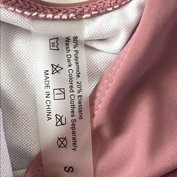 SHEIN Pink Bikini with Bandeau Top and High-Cut Bottoms - Picture 2 of 6